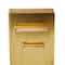 CosmoLiving by Cosmopolitan Gold Faux Leather Faux Book Box with Metallic Finish Set